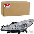VAN WEZEL H7/H1 SCHEINWERFER LINKS passend für PEUGEOT 207 207/207+