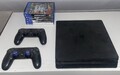 Sony PlayStation 4 Slim 1TB Spielkonsole mit 2 Dualshock Controller - Schwarz  