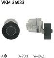 Original SKF Spannrolle Keilrippenriemen VKM 34033 für Ford Mazda