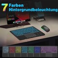 QWERTZ Beleuchtete Tastatur Maus Für Huawei MatePad 11/SE/T10/Honor Pad X9 X8Pro
