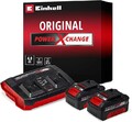Original Einhell Starter Kit 2x 4,0 Ah Akkus und Twincharger Power X-Change