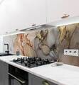 Küchenrückwand selbstklebend Marmor grau gold Spritzschutz Folie