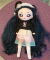 Mode-Puppe LOL Surprise OMG Highlight Haar dunkelblau  ca- 28 cm Pulli + Rock