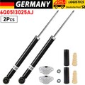 2x Stossdämpfer hinten + Domlager + Staubmanschetten Für VW Polo Audi A1 Seat DE