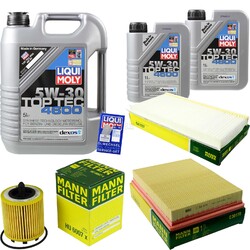 INSPEKTIONSKIT FILTER LIQUI MOLY ÖL 7L 5W-30 für Saab 9-3 Cabriolet YS3F 18t