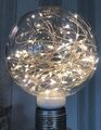  Dekorative Glühbirne mit integrierter LED Kette,Sternenhimmel E27, 4 Stück