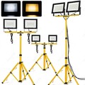 1x/2x LED Fluter Strahler mit Stativ Außen Scheinwerfer Lampe Flutlicht 10W-100W