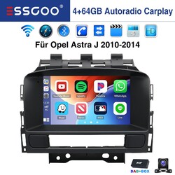 Apple Carplay DAB+ Android 15 Autoradio 4+64G Für Opel Astra J 2010-2014 GPS Kam