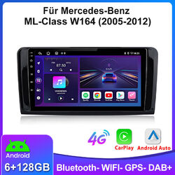 6+128G Carplay Für Benz ML W164 GL X164 Android 13 Autoradio GPS Navi DAB SWC 4G