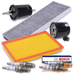 INSPEKTIONS-KIT INSPEKTIONSPAKET FILTERSATZ "D" FÜR OPEL VECTRA B 1.6### 4x FILTER+KERZEN+ÖLABLASSSCHRAUBE=KOMPLETTSATZ ###