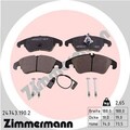 ZIMMERMANN 24743.190.2 Bremsbelagsatz, Scheibenbremse für AUDI,AUDI (FAW),VW (SV