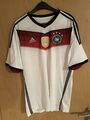 Original DFB Deutschland Trikot WM Patch 2014 Adidas 4 Sterne wie NEU Gr. L weiß