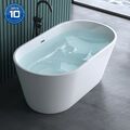 Badewanne Freistehend 150/170cm Standbadewanne Acrylwanne Oval Vicenza520-s NEU