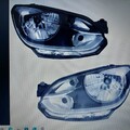 Scheinwerfer Set für VW Up! 2011- H4 LWR Stellmotor Chrom Halogen H4