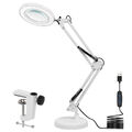 72LED Lupenleuchte 10 Dioptrien Arbeitsleuchte Lupenlampe Lupe mit Clip,Basis DE