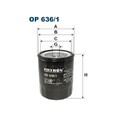 1x Ölfilter FILTRON OP 636/1 passend für ISUZU MITSUBISHI OPEL VAUXHALL ISEKI