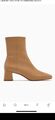 Zara Echtleder Leder Stiefel Stiefeletten Boots Cognac Gr. 37 * Neu