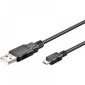 USB 2.0 Hi-Speed Kabel A Stecker  Micro B Stecker schwarz - Länge: 0,15 m