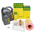 MANN Filterset + 6L ORIGINAL 5W30 MB 229.51 Motoröl für MERCEDES W203 S203 M271