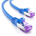deleyCON 10m RJ45 Patchkabel mit CAT7 Rohkabel LAN DSL Netzwerkkabel S/FTP blau