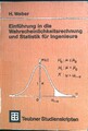 Einführung in die Wahrscheinlichkeitsrechnung und Statistik für Ingenieure. Teub