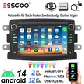 Für Dacia Lodgy Duster Dokker Logan 7" Android 14 Carplay Autoradio GPS Navi RDS