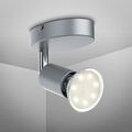 Deckenlampe LED Wandstrahler  GU10 Spot 1-flammig Wohnzimmer Deckenspot titan