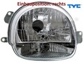 TYC 20-6183-05-2 Hauptscheinwerfer rechts Scheinwerfer Frontscheinwerfer 