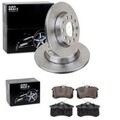 EuroBrake BREMSSCHEIBEN 255mm + BELÄGE HINTEN passend für AUDI A4 8E B6 B7  EXEO