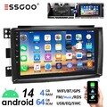 9" Für Smart Fortwo 451 2005-10 Autoradio Android 14 GPS WIFI Carplay RDS 4+64GB