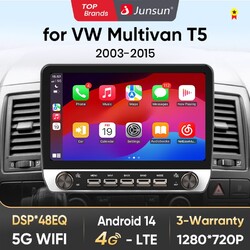 Für VW T5 Multivan Transporter Android 14 Autoradio Carplay GPS Navi RDS BT DAB+
