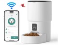 4L Katzen Hunde Automatischer Trockenfutterspender WIFI/Bluetooth App-Steuerung