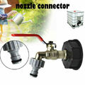 IBC 1/2 Zoll Adapter Kugelauslaufhahn Container Regenwasser TankS60x6 Tank