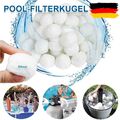 700/1400/2100G FILTERBÄLLE POLYSPHERE  FILTERWATTE POOL FILTER BALLS SANDFILTER