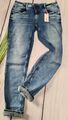 Street One Hose Jeans Modell Crissi Blau Blue 34er Länge Damen (3 315) NEU