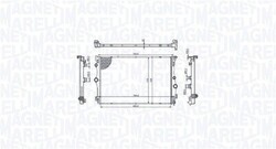 MAGNETI MARELLI Kühler Wasserkühler Motorkühlung Motorkühler 350213216400