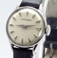 Swiss Movado Watch Damen Armbanduhr aus 70er im Edelstahl-Gehäuse