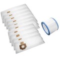 Set: 10x Vliesbeutel + Patronenfilter ersetzt Bosch 2607432038, 2607432024