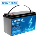 12V 120Ah Lithium Batterie LiFePO4 Solarbatterie Akku BMS für Wohnmobil