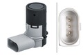 HELLA 6PX 358 141-411 Einparkhilfe Parksensor Gewinkelt für VW POLO (9N)