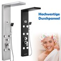 Edelstahl Duschpaneel LED Duschset Regendusche Duscharmatur Massage Duschsäule