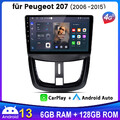 6+128G Android 13 Für Peugeot 207 2006-2015 Autoradio GPS Navi SWC BT DAB 8-Kern