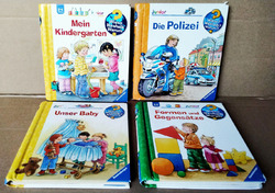 WWW Wieso Weshalb Warum Junior - Formen + Baby + Polizei + Kindergarten - PAKET
