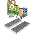 BOSCH Inspektionspaket 7L CASTROL EDGE 5W30LL Öl für AUDI A6 C6 2.8-3.2 FSI