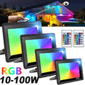 RGB LED Fluter Außen Strahler Dimmbar Flutlicht Scheinwerfer Gartenlampe 10-100W