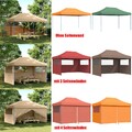 3x4,5m Partyzelt Gartenzelt Faltpavillon Pavillon Pop-up Zelt mit Seitenteilen 