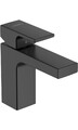 hansgrohe Einhebel-Waschtischmischer VERNIS Shape 100 mattschwarz mit Zugstan...