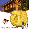 LED Lichtschlauch Lichterschlauch Garten Deko Außen Innen IP65 Lichterkette