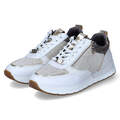 Schuhe Tamaris Damen Low Sneaker Beige Textil Synthetik Rutschhemmend Gepolstert