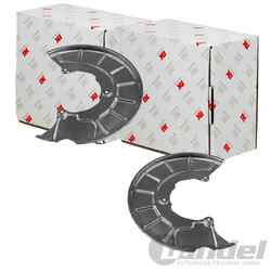 2X NK SPRITZBLECHE BREMSSCHEIBEN VORNE PASSEND FÜR AUDI A1 A3 Q3 SEAT ALHAMBRA